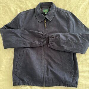 J.Crew Navy Harrington Jacket in Cotton Twill